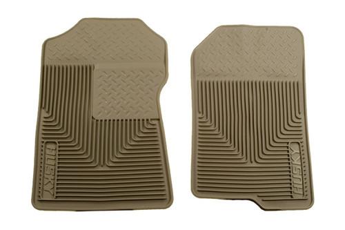 Husky liners 51023 1997 ford expedition tan custom floor mats front set 1st row