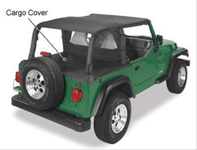 Pavement ends 41815-15 soft top cargo cover canvas black denim jeep wrangler ea