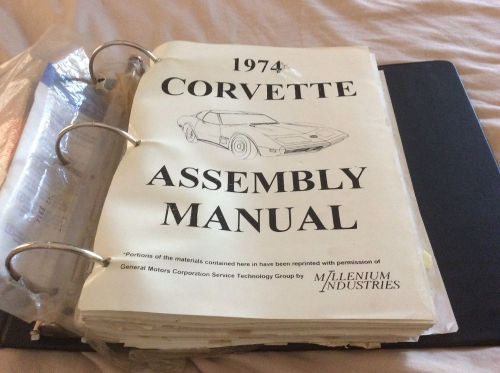 1974 corvette stingray assembly manual