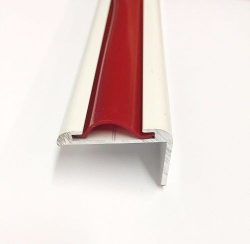 100 ft red rv marine vinyl 7/8&#034; flat insert trim mold flexible screw cover