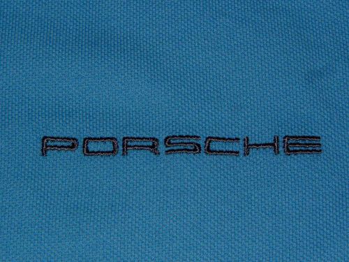 Porsche design nos light blue polo shirt usa size: m, euro size:: l. nibwt