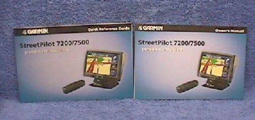 Garmin 7200 new original owners manual &amp;ref.guide ***free shipping***-
