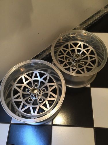 15 x 8.5  vintage nos appliance dia-mag wheels  rims pair gm bolt pattern