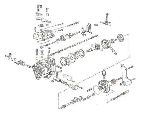 Vw diesel injector pump rebuild kit injection bosch ve