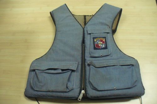 Vintage stearns retro blue jean life vest adult large type iii pfd