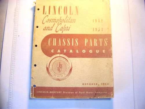 1952 1953 lincoln  cosmopolitan capri  three manuals one price