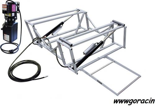 Goracin.com portable hydraulic race car lift,with steel frame, 110v,nhra,scca