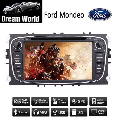 Double 2din 7&#034; gps navigation car stereo dvd cd mp3 player for ford focus mondeo