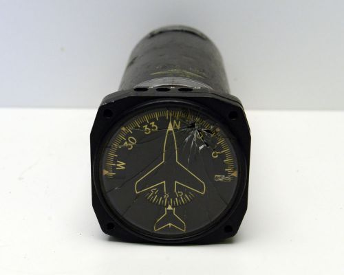 Vintage military aircraft gauge steampunk compass buaer navy indicator bendix