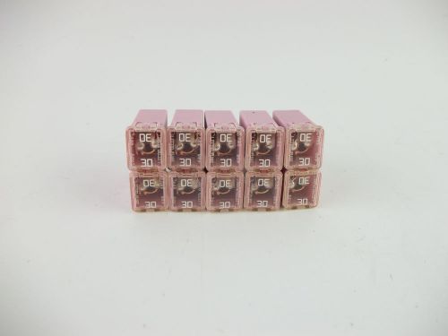 Lot of 10 new littelfuse jcase cartridge fuse 0495030.t jcas30 495 32v 30a pink