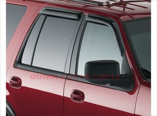 2008-2015 ford expedition side window deflectors rain guards 4 piece set oem new