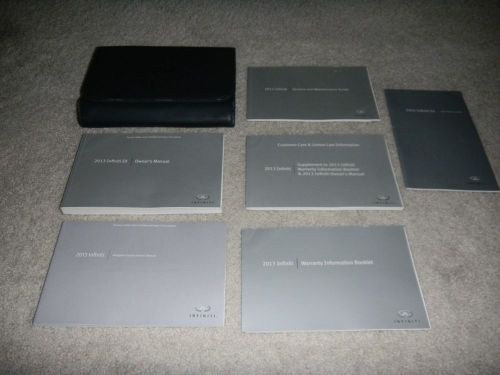 2013 infiniti ex ex37 with navigation owners manual set + free shipping