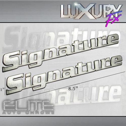 Stainless steel signature rear emblem fit for lincoln mkx - luxfx2702