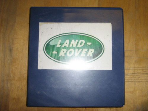 Land rover 90 110 defender factory worshop service manual with supplemental info