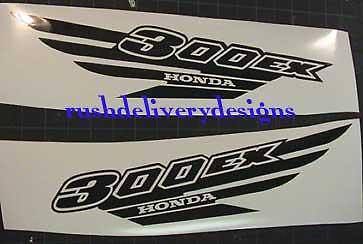 300ex decals atv graphics gen1 gloss black pick any color 12pc stickers