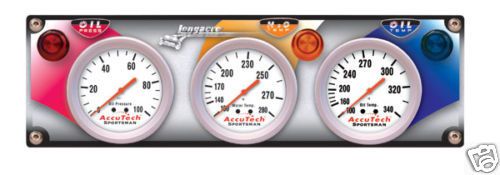 Longacre 44414 - 3 gauge panel w. sportsman™ gauges - op,wt,ot