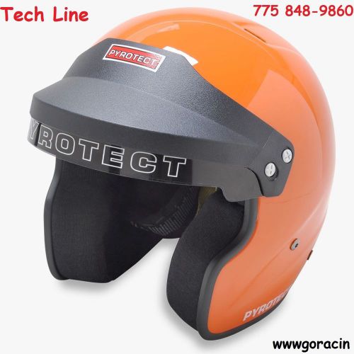 ..international orange open face sa2015 boat race helmet  pyrotect  like bell -