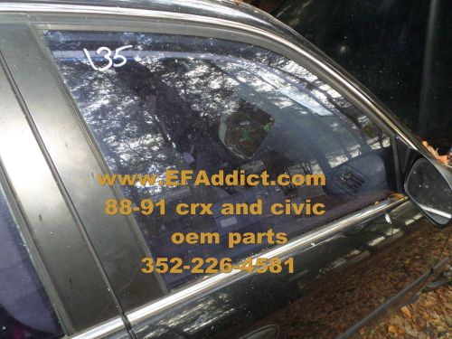 1996-2000 honda civic sedan door window glass passenger/right front door