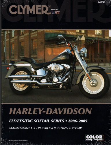 2006-2009 clymer harley-davidson fls/fxs/fxc softails service manual m250