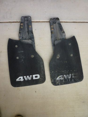 1989-1995 factory toyota pickup 4x4 truck sr5 4wd rear mud flaps and brackets