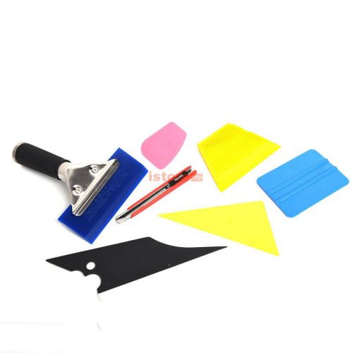 Useful 7 in 1 car window film tools squeegee scraper set kit car tint us stock