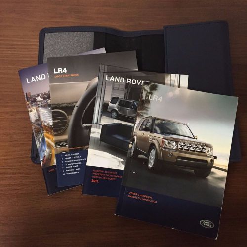 2011 land rover lr4 owners manual set with case land rover oem