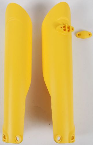 Acerbis ktm/husky fork covers yellow fits: husqvarna tc 250,te 250,fe 350 s,fe 5