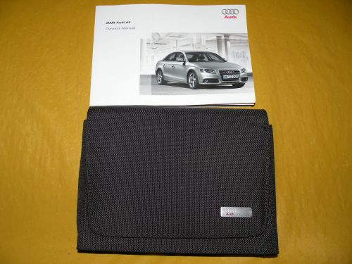 2009 audi a4 owners manual   with case #1030