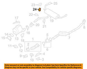 Bmw oem 07-16 x5 3.0l-l6 exhaust-rear bracket rubber mount 18207568777