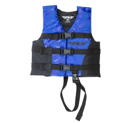 Fly racing child vest life vest blue/black os