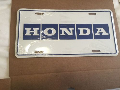 Vintage honda logo license plate