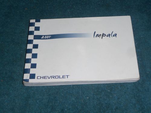 2004 chevrolet impala owner&#039;s manual  / original guide book
