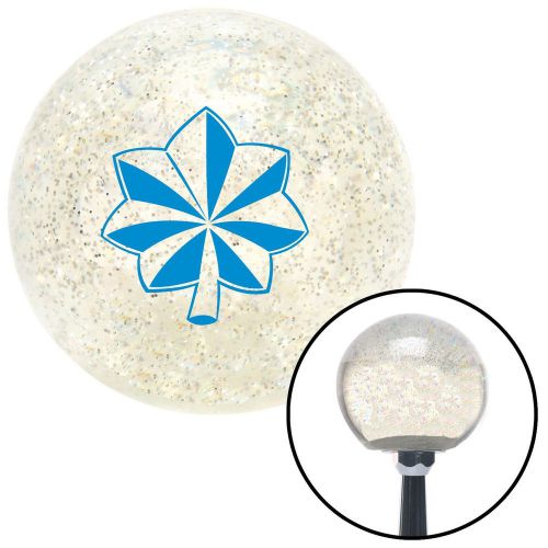 Blue officer 04 - major and lt. colonel clear metal flake shift knob m16 x