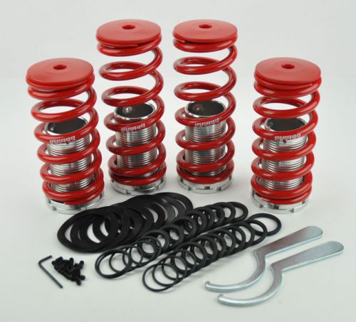 Honda accord 90-97 red suspension coilovers lowering springs kit megan racing