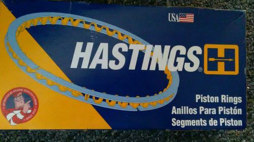 Hastings piston ring set. 4&#034;bore +.010 fit chev,chry,ford,amc