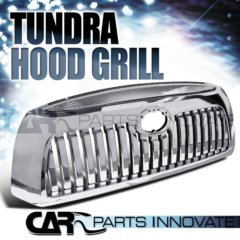 2007-2009 toyota tundra front polished chrome vertical grill grille