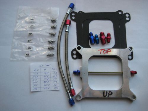 Nos/nitrous/nx/zex/edelbrock/ holley 4150 plate kit 100-250hp new! what a deal!