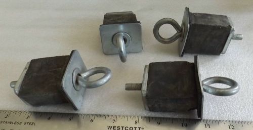 Four pick-up truck bed stake pocket eye bolt anchor tie downs