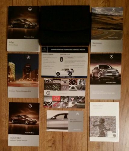 2010 10 mercedes-benz s-class owner&#039;s owners manual with case oem