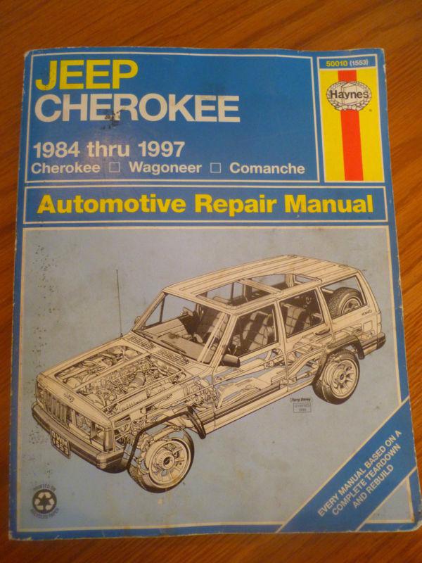 Jeep cherokee 1984 thru 1997 haynes automotive repair manual