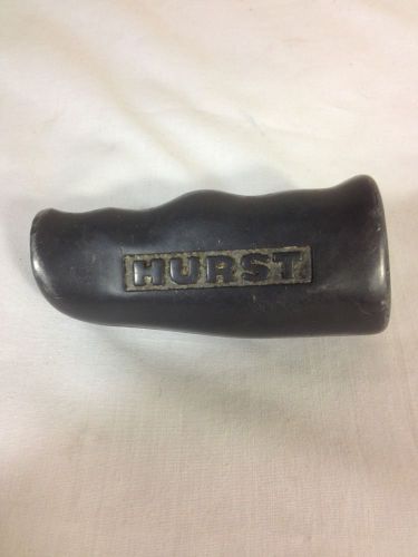 Vintage hurst t handle shift knob gray metal