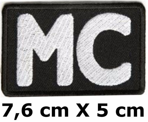 Patch mc motor club for biker chopper motard harley 7,6 cm x 5 cm