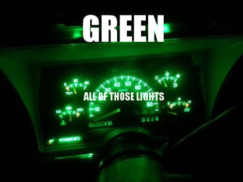 6 green t10 led instrument panel cluster dash light bulb pc168 pc194