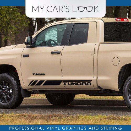 Toyota tundra double cab 2016 graphics side stripe decal - model 2