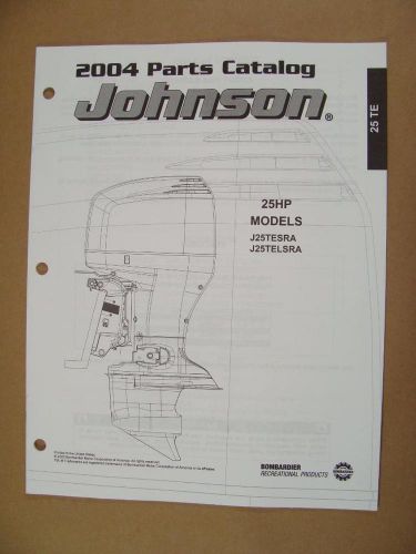 2004 omc johnson 25 hp j25tesra j25telsra outboard motor parts catalog 5005675