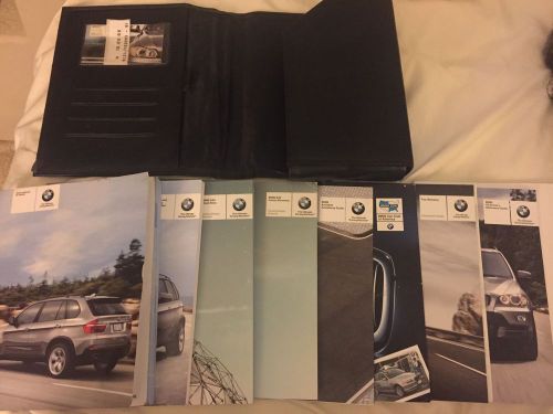 2008 bmw x5 3.0si 4.8i oem owner&#039;s manual w/ supplements &amp; case - free shipping