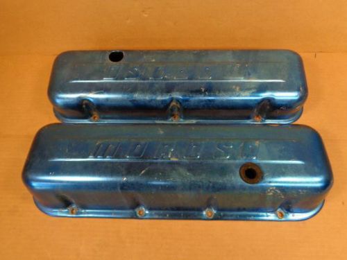 Moroso bb chevy valve covers blue anodized 396 426 454 402 vintage