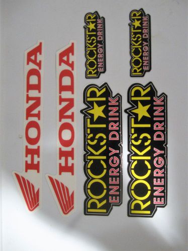 Honda &amp; rockstar bike  motorcycle fairing swingarm tank fender stickers decals