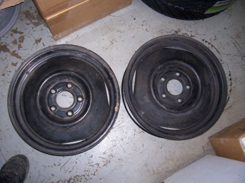 Chev rat rod 16x4 gm-43/4 factory wheels (2)