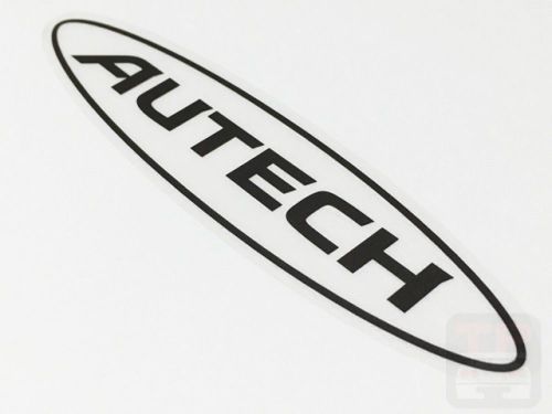 Autech oval logo sticker black transfer type &#034;5×1.3&#034; 99081-1a004